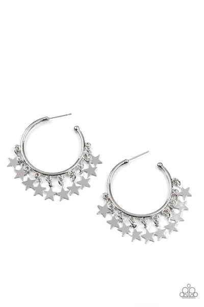 Paparazzi Accessories Happy Independence Day - Silver Earring