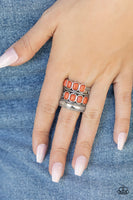 Paparazzi Accessories Mojave Monument - Orange Ring