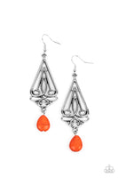 Paparazzi Accessories Transcendent Trendsetter - Orange Earring
