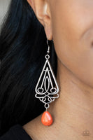 Paparazzi Accessories Transcendent Trendsetter - Orange Earring