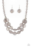 Paparazzi Accessories Beach Day Demure - Silver Necklace Set