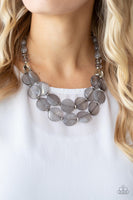 Paparazzi Accessories Beach Day Demure - Silver Necklace Set