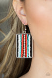 Paparazzi Accessories Beadwork Wonder - Red Earring