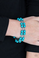 Paparazzi Accessories Daisy Debutante Blue Bracelet