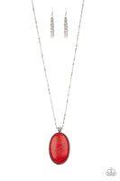 Paparazzi Accessories Stone Stampede Red Necklace