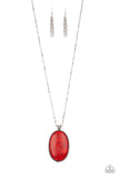 Paparazzi Accessories Stone Stampede Red Necklace