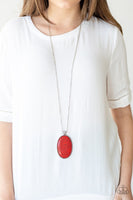 Paparazzi Accessories Stone Stampede Red Necklace
