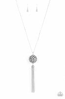 Paparazzi Accessories Rhinestone Revolution - White Necklace - Life of the Party Sept '21