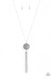 Paparazzi Accessories Rhinestone Revolution - White Necklace - Life of the Party Sept '21