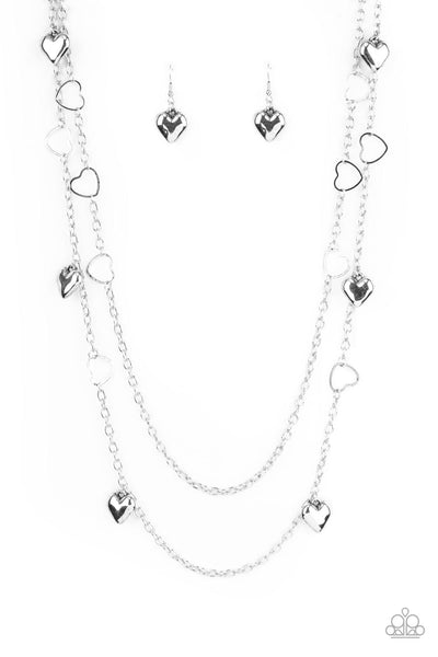 Paparazzi Accessories Chicly Cupid - Silver Necklace