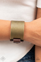 Paparazzi Accessories Studded Synchronism - Brass Bracelet