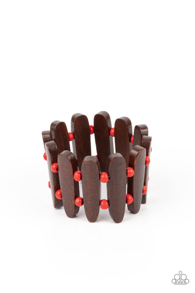 Paparazzi Accessories Coronado Cabana - Red Bracelet