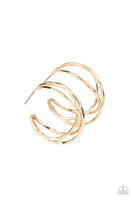 Paparazzi Accessories City Contour - Gold Earring