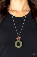 Paparazzi Accessories Homespun Stylist - Green Necklace