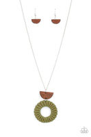 Paparazzi Accessories Homespun Stylist - Green Necklace