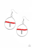 Paparazzi Accessories Free Bird Freedom - Red Earring