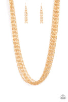 Paparazzi Accessories Dynamite Dynamo - Gold Necklace