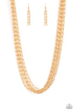 Paparazzi Accessories Dynamite Dynamo - Gold Necklace