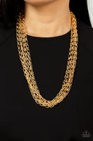 Paparazzi Accessories Dynamite Dynamo - Gold Necklace