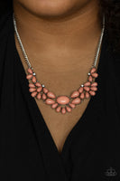 Paparazzi Accessories Secret GARDENISTA - Pink Necklace - CONVENTION EXCLUSIVE