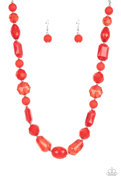 Paparazzi Accessories Here Today, GONDOLA Tomorrow - Red Necklace