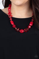 Paparazzi Accessories Here Today, GONDOLA Tomorrow - Red Necklace