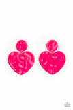Paparazzi Accessories Just a Little Crush - Pink Earring