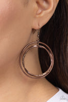Paparazzi Accessories Rebel Rotation - Copper Earring