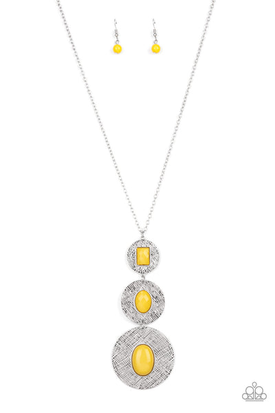 Paparazzi Accessories - Talisman Trendsetter - Yellow Necklace