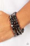 Paparazzi Accessories HAUTE Stone - Black Bracelet