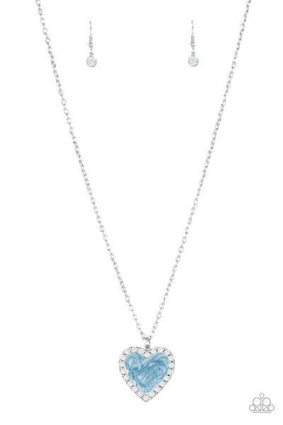 Paparazzi Accessories Heart Full of Luster - Blue Necklace