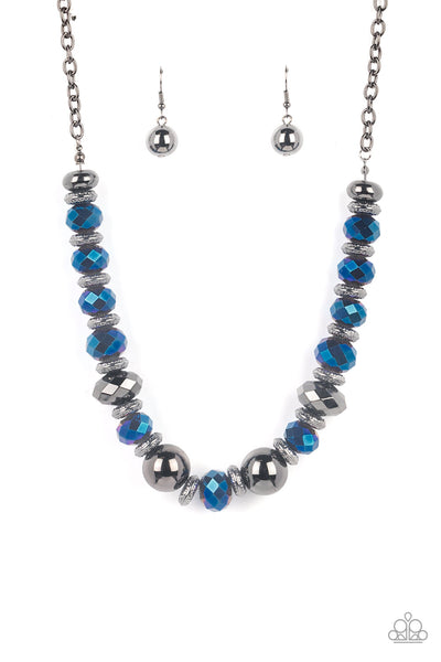 Paparazzi Accessories Interstellar Influencer - Blue Necklace