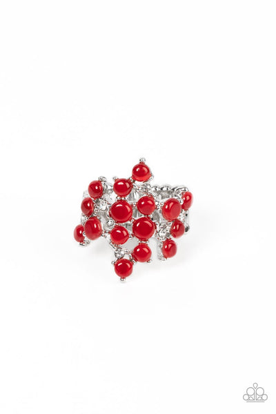 Paparazzi Accessories Seeing Eye to Cats Eye - Red Ring