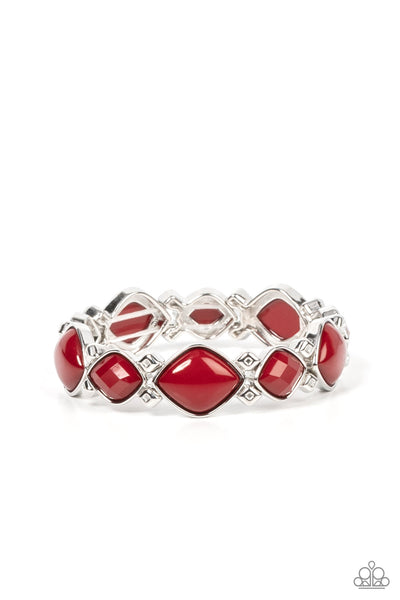 Paparazzi Accessories Boldly BEAD-azzled - Red Bracelet