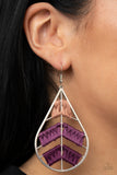 Paparazzi Accessories Nice Threads - Purple Earrings
