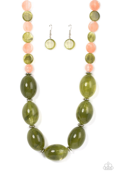 Paparazzi Accessories Belle of the Beach - Green Necklace