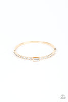 Paparazzi Accessories Party Crashing Couture - Gold Bracelet