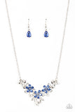 Paparazzi Accessories Floral Fashion Show - Blue Necklace