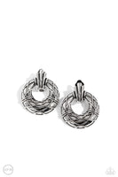 Paparazzi Accessories Metro Voyage - Silver Clip On Earring