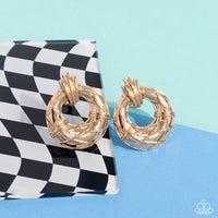 Paparazzi Accessories Metro Voyage - Gold Clip On Earring
