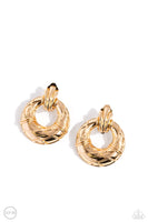 Paparazzi Accessories Metro Voyage - Gold Clip On Earring