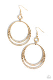 Paparazzi Accessories Spin Your HEELS - Gold Earring