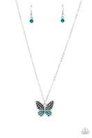 Paparazzi Accessories Flutter Forte - Blue Necklace