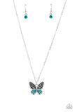 Paparazzi Accessories Flutter Forte - Blue Necklace