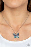 Paparazzi Accessories Flutter Forte - Blue Necklace