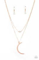 Paparazzi Accessories Modern Moonbeam - Rose Gold Necklace