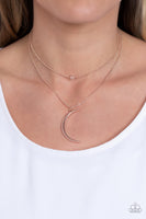 Paparazzi Accessories Modern Moonbeam - Rose Gold Necklace