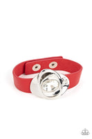 Paparazzi Accessories Pasadena Prairies - Red Bracelet
