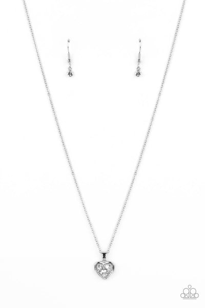 Paparazzi Accessories Effulgently Engaged - White Necklace