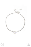Paparazzi Accessories Flirty Fiancé - White Choker Necklace